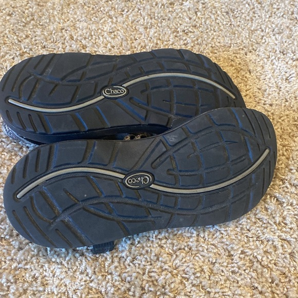 Chaco ZX/2 Sandals Gray Pattern Hiking Toe Loop 9 - Picture 5 of 7